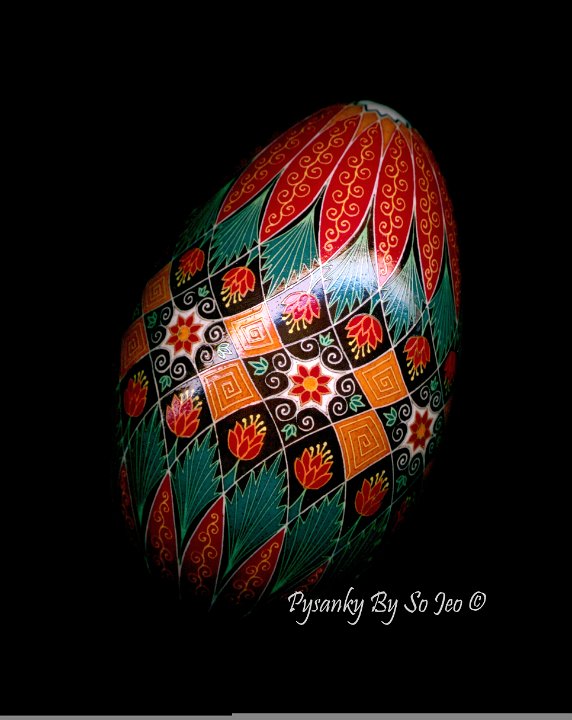 Fall Florals Ukrainian Easter Egg Pysanky By So Jeo